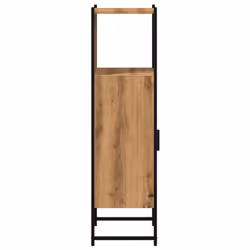 vidaXL Bathroom Cabinet Sink Cupboard Vanity Unit Atrisan Oak Engineered Wood - Additional view 4