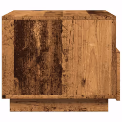vidaXL Coffee Table with LED Lights Hallway Accent End Table Side Sofa Table - old wood, 50 x 49 x 40 cm - Additional view 7