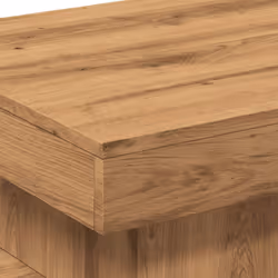 vidaXL Coffee Table with LED Lights Hallway Accent End Table Side Sofa Table - artisian oak, 50 x 50 x 40 cm - Additional view 9