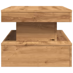 vidaXL Coffee Table with LED Lights Hallway Accent End Table Side Sofa Table - artisian oak, 90 x 50 x 40 cm - Additional view 7