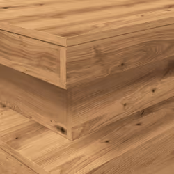 vidaXL Coffee Table with LED Lights Hallway Accent End Table Side Sofa Table - artisian oak, 90 x 50 x 40 cm - Additional view 9