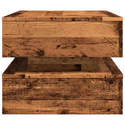 vidaXL Coffee Table with LED Lights Hall End Table Tea Side Table - old wood - Additional view 7