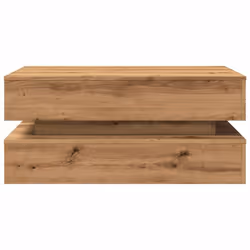 vidaXL Coffee Table with LED Lights Hall End Table Tea Side Table - artisian oak - Additional view 6