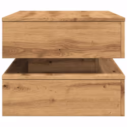 vidaXL Coffee Table with LED Lights Hall End Table Tea Side Table - artisian oak - Additional view 7