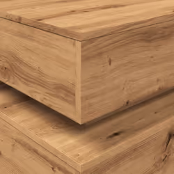vidaXL Coffee Table with LED Lights Hall End Table Tea Side Table - artisian oak - Additional view 9