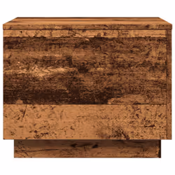 vidaXL Coffee Table with LED Lights Hallway End Table Side Tea Sofa Table - old wood, 50 x 50 x 40 cm - Additional view 7