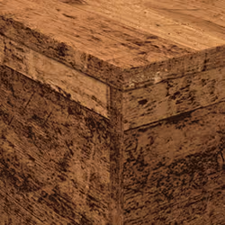vidaXL Coffee Table with LED Lights Hallway End Table Side Tea Sofa Table - old wood, 50 x 50 x 40 cm - Additional view 9