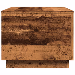 vidaXL Coffee Table with LED Lights Hallway End Table Side Tea Sofa Table - old wood, 90 x 50 x 40 cm - Additional view 7