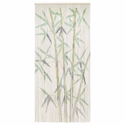 vidaXL Insect Door Curtain 90x200cm Elegant Quiet Fly Screen Multi Patterns - Green, 90 x 220 cm