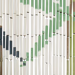 vidaXL Insect Door Curtain 90x200cm Elegant Quiet Fly Screen Multi Patterns - Green, 90 x 220 cm - Additional view 5