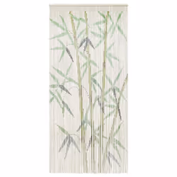 vidaXL Insect Door Curtain 90x200cm Elegant Quiet Fly Screen Multi Patterns - Green, 100 x 220 cm