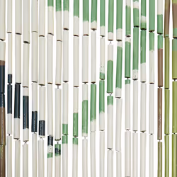 vidaXL Insect Door Curtain 90x200cm Elegant Quiet Fly Screen Multi Patterns - Green, 100 x 220 cm - Additional view 5
