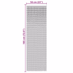 vidaXL Insect Door Curtain Bamboo 90x200cm Elegant Fly Screen Multi Patterns - 56 x 185 cm - Additional view 6
