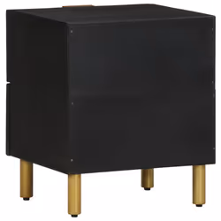 vidaXL Bedside Cabinet Nightstand Bed Side Table Solid Wood Mango - 1 pcs - Additional view 4