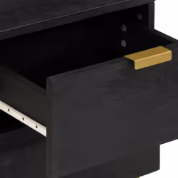 vidaXL Bedside Cabinet Nightstand Bed Side Table Solid Wood Mango - 1 pcs - Additional view 6