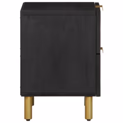 vidaXL Bedside Cabinet Nightstand Bed Side Table Solid Wood Mango - 2 pcs - Additional view 4