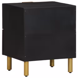 vidaXL Bedside Cabinet Nightstand Bed Side Table Solid Wood Mango - 2 pcs - Additional view 5
