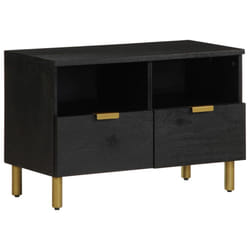 vidaXL TV Cabinet TV Stand Hifi Media Cabinet TV Unit Black Engineered Wood
