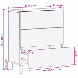 vidaXL Sideboard Cupboard Storage Cabinet Highboard Black Engineered Wood - Additional view 10