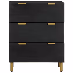 vidaXL Sideboard Cupboard Storage Cabinet Highboard Black Engineered Wood