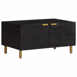 vidaXL Coffee Table Hallway End Table Accent Side Table Black Engineered Wood