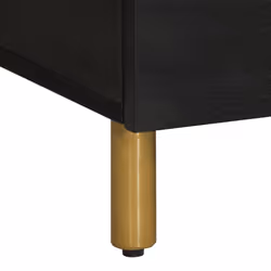 vidaXL Coffee Table Hallway End Table Accent Side Table Black Engineered Wood - Additional view 7
