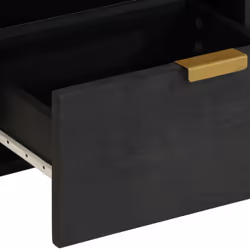 vidaXL Bedside Cabinet Nightstand Bed Table Bed Cabinet Black Engineered Wood - 1 pcs - Additional view 6