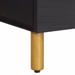 vidaXL Bedside Cabinet Nightstand Bed Table Bed Cabinet Black Engineered Wood - 1 pcs - Additional view 7