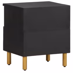 vidaXL Bedside Cabinet Nightstand Bed Table Bed Cabinet Black Engineered Wood - 2 pcs - Additional view 5