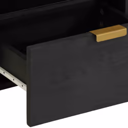 vidaXL Bedside Cabinet Nightstand Bed Table Bed Cabinet Black Engineered Wood - 2 pcs - Additional view 7