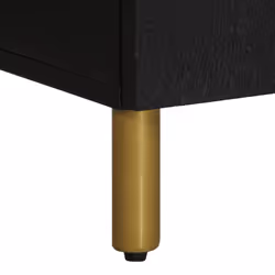 vidaXL Bedside Cabinet Nightstand Bed Table Bed Cabinet Black Engineered Wood - Additional view 8