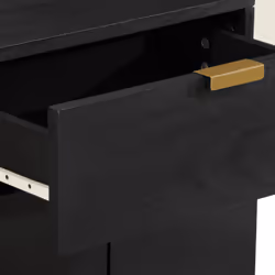 VidaXL 4017659 nightstand/bedside table Black - Additional view 7