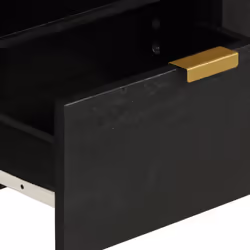 vidaXL TV Cabinet TV Stand Hifi Media Cabinet TV Unit Black Engineered Wood - Additional view 6