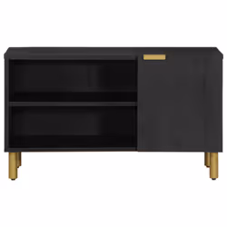 vidaXL TV Cabinet TV Stand Hifi Media Cabinet TV Unit Black Engineered Wood