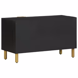 vidaXL TV Cabinet TV Stand Hifi Media Cabinet TV Unit Black Engineered Wood - Additional view 4
