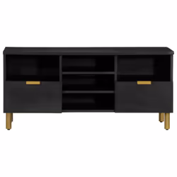 vidaXL TV Cabinet TV Stand Hifi Media Cabinet TV Unit Black Engineered Wood