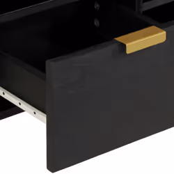 vidaXL TV Cabinet TV Stand Hifi Media Cabinet TV Unit Black Engineered Wood - Additional view 6