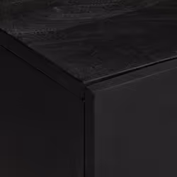 vidaXL Bathroom Sink Cabinet Storage Cupboard Sink Unit Black Engineered Wood - Additional view 5