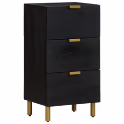 vidaXL Sideboard Cupboard Storage Cabinet Highboard Black Engineered Wood