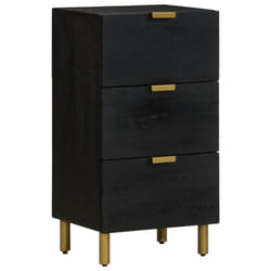 vidaXL Sideboard Cupboard Storage Cabinet Highboard Black Engineered Wood