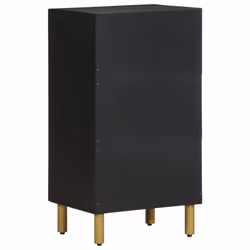 vidaXL Sideboard Cupboard Storage Cabinet Highboard Black Engineered Wood - Additional view 4