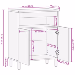 vidaXL Sideboard Cupboard Storage Cabinet Highboard Black Engineered Wood - Additional view 10