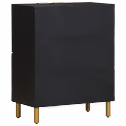 vidaXL Sideboard Cupboard Storage Cabinet Highboard Black Engineered Wood - Additional view 4