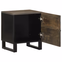 VidaXL 4017680 nightstand/bedside table Black
