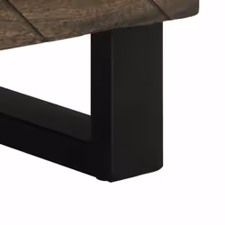 vidaXL Bedside Cabinets 2 pcs Black 40x33x46 cm Solid Wood Mango bedside table - 1 pcs - Additional view 7