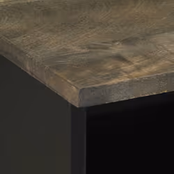 vidaXL Bedside Cabinet Black 40x33x46 cm Solid Wood Mango bedside table - 1 pcs - Additional view 5
