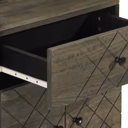VidaXL 4017695 nightstand/bedside table Black - Additional view 7