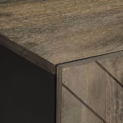 vidaXL TV Cabinet Black 105x33x46 cm Solid Wood Mango TV stand TV sideboard - Additional view 5