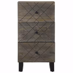 vidaXL Sideboard Black 40x33x75 cm Solid Wood Mango storage cabinet