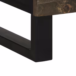 vidaXL Highboard Black 60x33x100 cm Solid Wood Mango side cabinet - Additional view 7